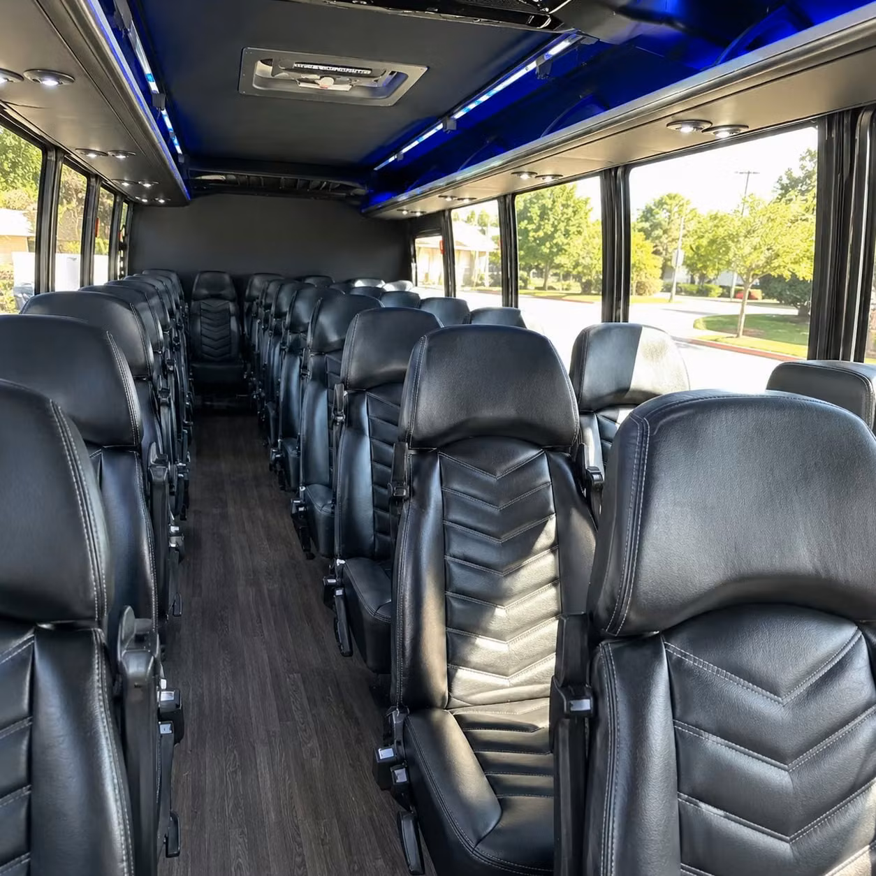 35 passenger minibus interior