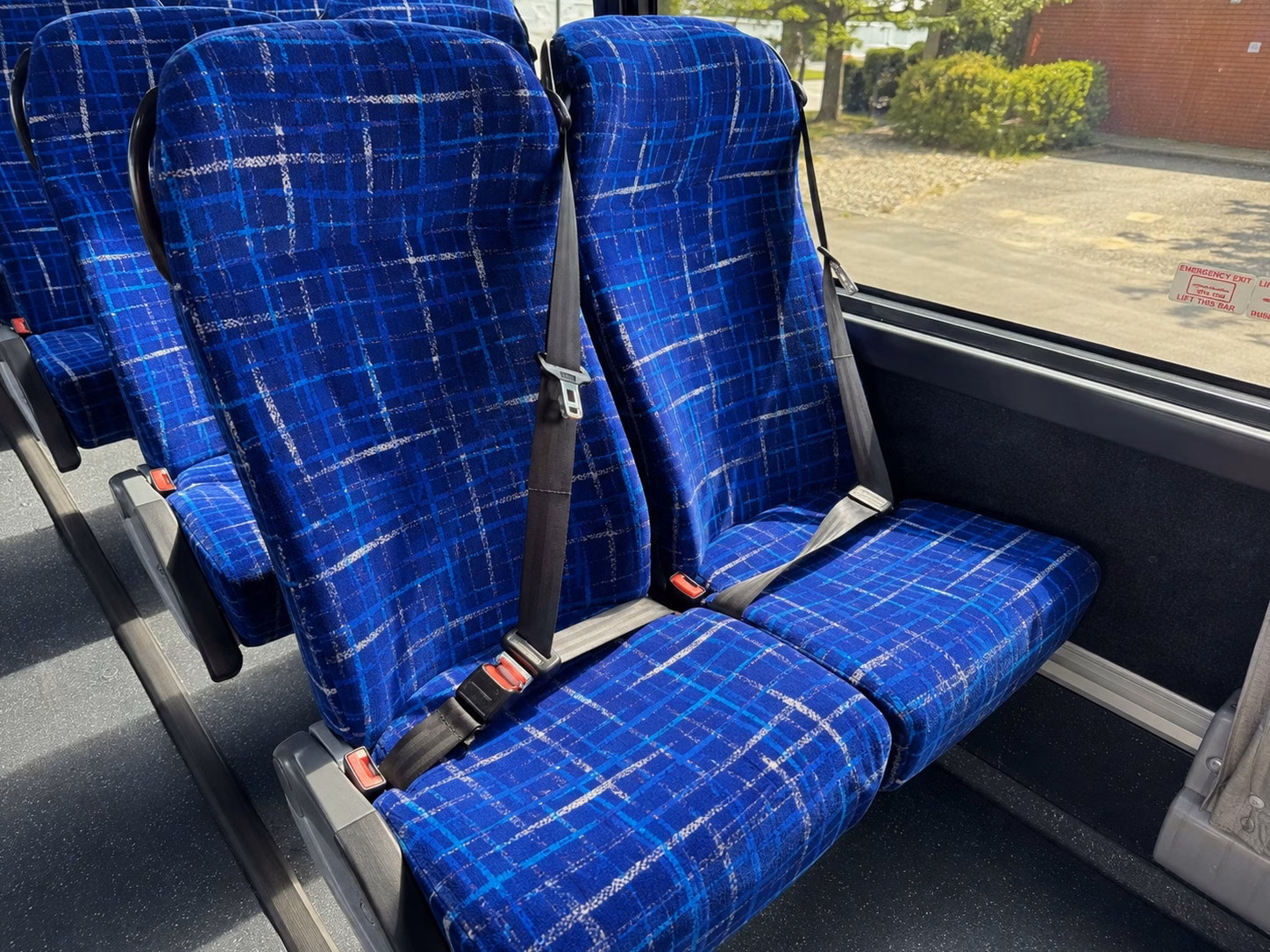 56 passenger charter bus interior