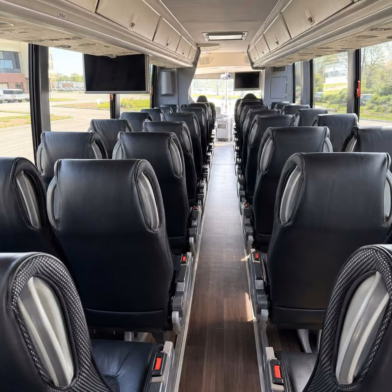 wichita charter bus interior