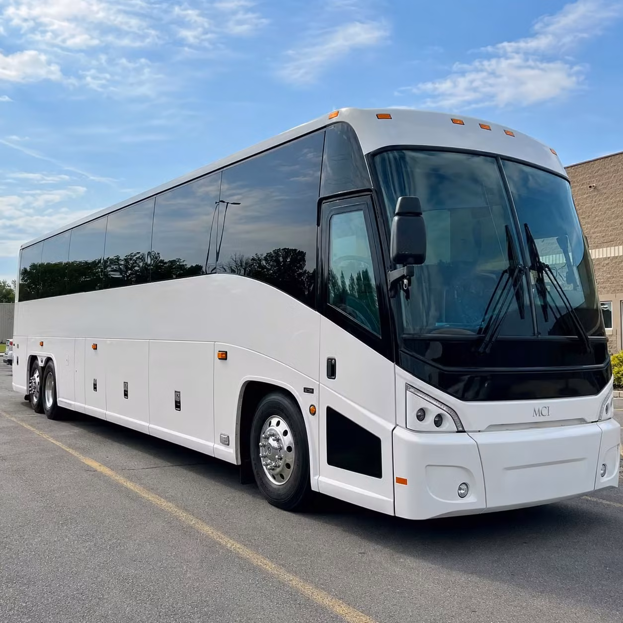 wichita charter bus rental exterior
