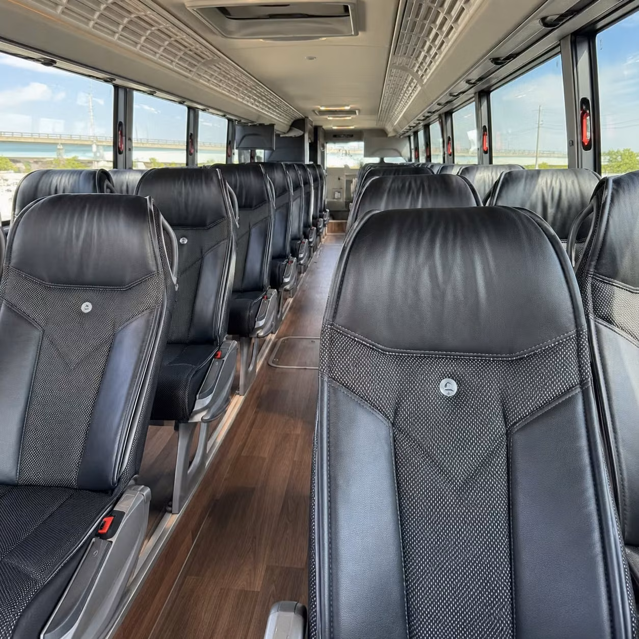 wichita charter bus rental inside